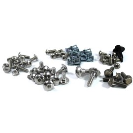 Speedy Fasteners fits Honda VFR400 NC21 & NC24 1986-1988 Stainless Steel Fairings & Screen Bolt Kit + Dzus Fasteners