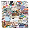 Sticker Junkies Reading Stickers 50 Pcs Waterproof Aesthetic Cute Stickers