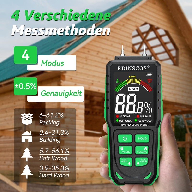 RDINSCOS Wood Moisture Meter (MT93)