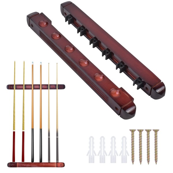 Pool Cue Holders Wall Mount Pool Stick Holder Accessories for Snooker Billiards Cue Holders for School, Homes and Clubs