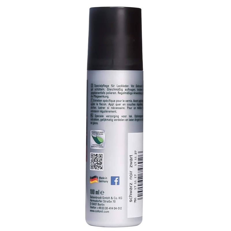 Collonil LACK POL. CL. DFNl 100 ml SCHWARZ 56230001751, Schuhcreme