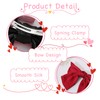 Leogony 2 Pcs Hair Bow Clips for Women, Soft Satin
