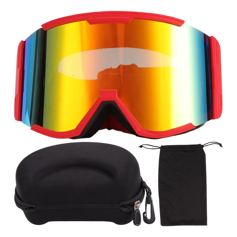 Adult Ski Goggles Double Layer Anti Fog Large Field Cylindrical