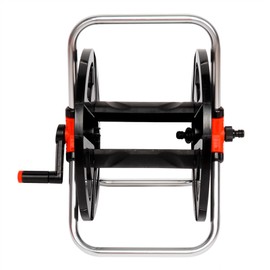 High Pressure Washer Hose Reel, Aluminum Hose Reel Hand Crank Holds up to115 ft of 1/2" Hose for Yard Lawn Agriculture and Home Gardening