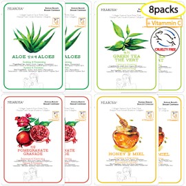 MEAROSA Collagen Essence Face Mask Sheet Mask Anti-aging Skin Care (8 Sheets) Premium Quality                                                         