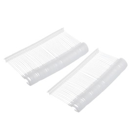 sourcing map J Hook Standard Tagging Fasteners,Plastic Regular,Standard Label Gun Price Tagging Barbs for Garment Price Tag Label Tagging Barbs 35mm/1.38 Inch,Pack of 500 White