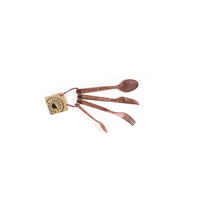 Kupilka Unisex - Adult Cutlery Set-024300 Cutlery Set, Red, One