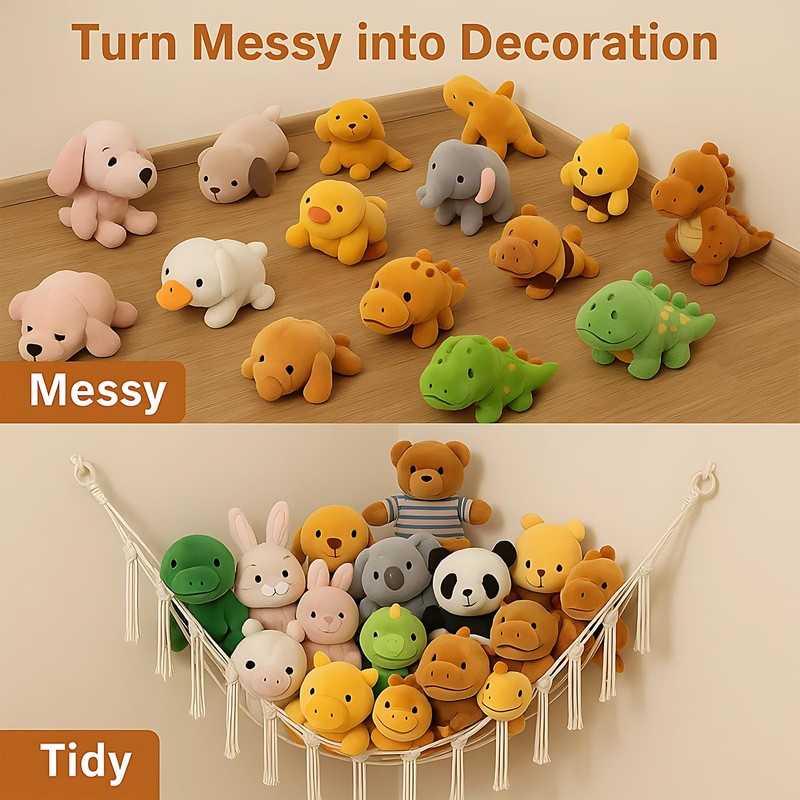 Teddy Hammock, Teddy Storage and Toy Hammock for Stuffed Animals,