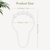 Amazer Shower Curtain Hooks, Decorative Shower Curtain Hooks Rust-Resistant Stainless