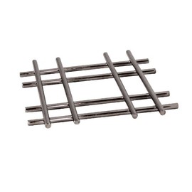 apollo THE HOUSEWARES BRAND Chrome Trivet CROSS, Heat Resistant, For Saucepans, Pots, Pans, Plates, Size: 20x20x1.6cm, Chrome