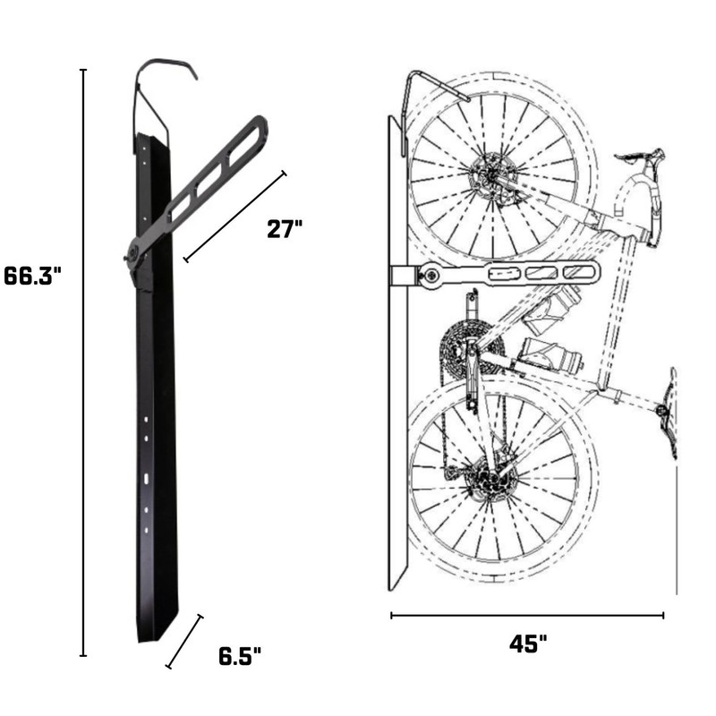 Saris Bike Trac Industrial Strength Vertical Bike Rack, Space Saving