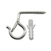 Zerniple Q Shaped Hanger Hooks Screw Hooks with Safety Buckle