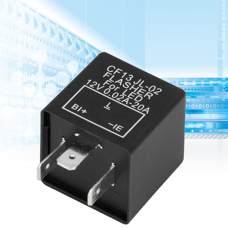 3 Pin Electronic Flasher Relay LED Turn Signal Light Control