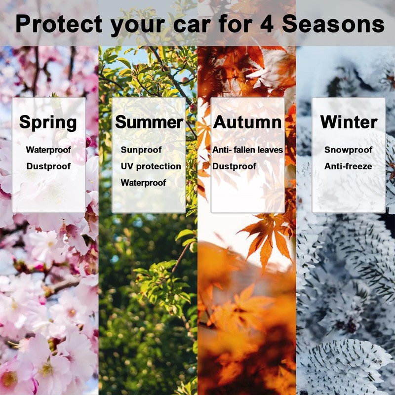 Laihur Car Windscreen Cover, Windscreen Sun Shade, 9 Magnet, Block