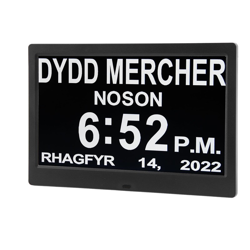 Cryfokt Large Display Digital Calendar Alarm Clock with Remote Control