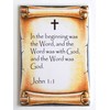John 1:1 Bible Verse Fridge Magnet (2 x 3 inches)
