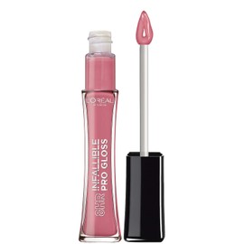 L'Oreal Paris Makeup Infallible Brillo de labios hidratante de 8 horas, Nightfall Rose, 0.5 onzas