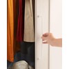 funifiti 5 Pack Long Handles for Kitchen Cabinet Modern White