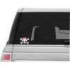 Vinyl Junkie Graphics Pink Bow Skull Sticker/Decal