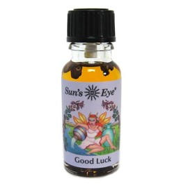 Sun's Eye Prosperity Oil, 1/2 fl oz, Mystic Blends Concentrated Aroma Oil with Sandalwood and Juniper