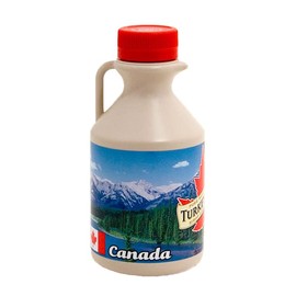 TURKEY HILL SUGARBUSH Premium Canadian Quebec Gold Medal Maple Syrup Grade A Robust Dark 16.9 Fl Oz Jug