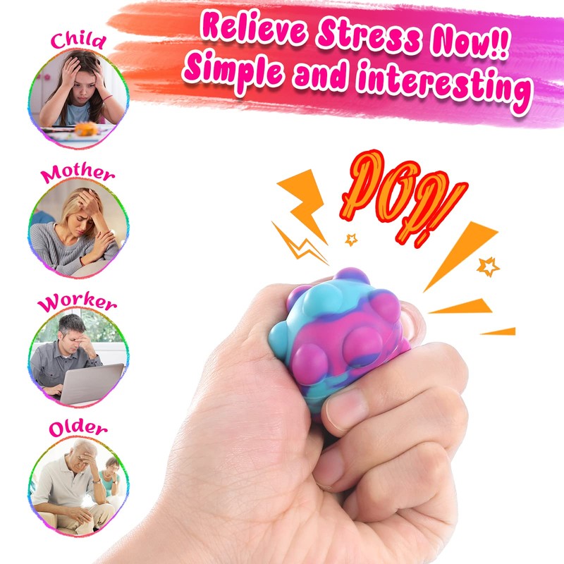 Inflatable Pop Ball Its Mini Fidget Toys Bulk 20 PCS