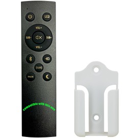 1067744 New Replacement Sound Bar Remote Control Controller fit for Klipsch Cinema 400 2.1 Sound Bar SoundBar Home Theater System,with Wall Mounting Bracket