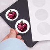 24 x 40mm Round 'Ripe Raspberry' Stickers (SK00067452)