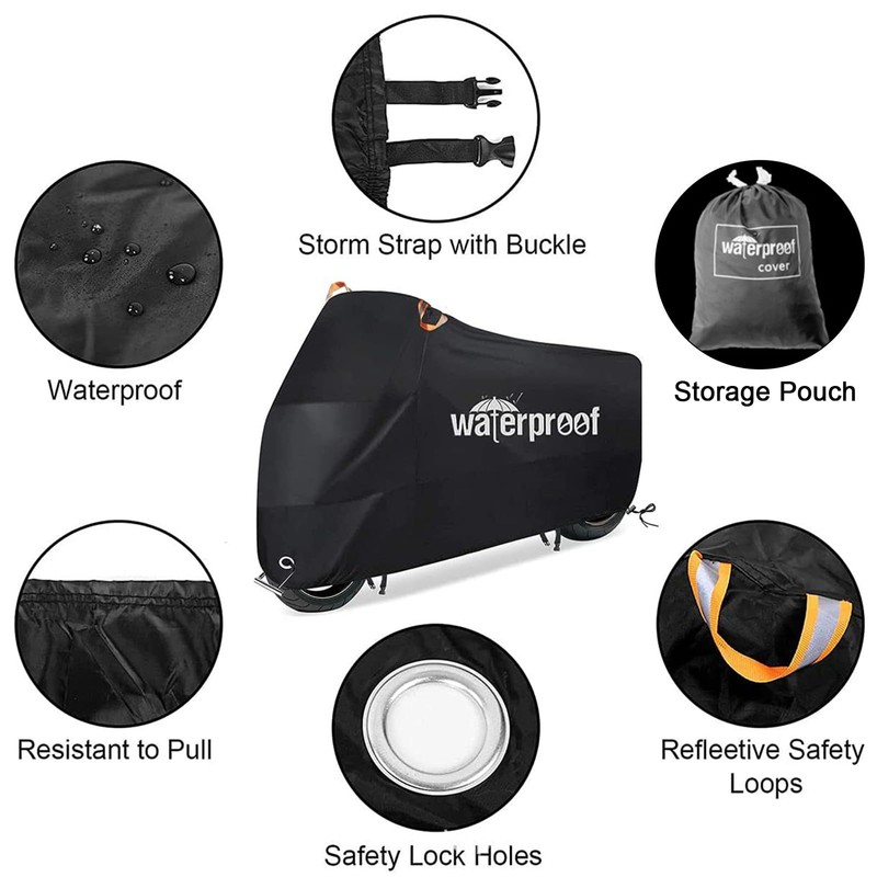 Famiredo Waterproof Bicycle Cover for 1 or 2 Bikes, 210T
