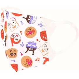 Little 3D Mask, Anpanman Okaoton Pattern, 5 Pieces, Set of 5