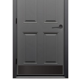 KOSHKA Door Kick Plate Peel and Stick (8"x 34", Black Charcoal)