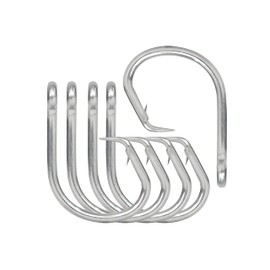 BLUEWING Big Game Circle Hooks Heavy Duty Stainless Steel for Saltwater & Freshwater Fishing, Size 09: 18/0, 5pcs