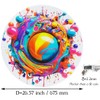 Bgraamiens Paint Splashes - 1000 Pieces Gradient Colorful Impossible Puzzle
