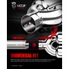 MZS Exhaust Tip, Stainless Steel 2.5" Inlet 3.5" Outlet 9.5"
