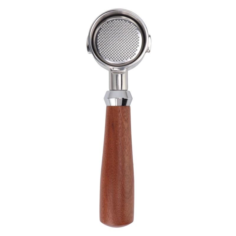 51mm Bottomless Portafilter 2 Ears Stainless Steel Basket and Redwood