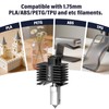 BURMONG Upgraded 0.4MM P1S/P1P Hotend Hot End with Silicone Sock