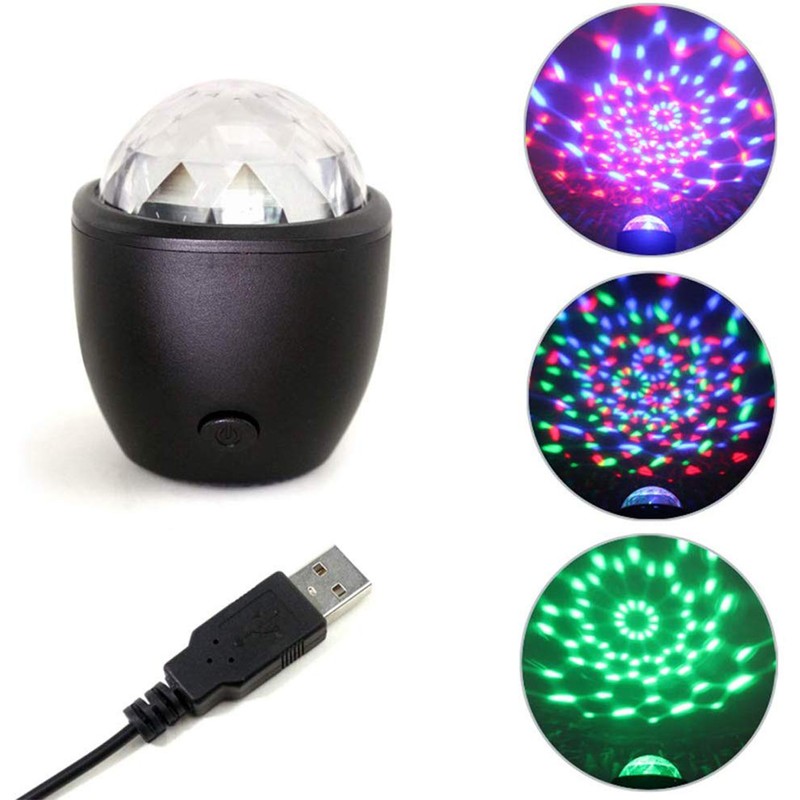 Lights LED Ball Stage Effect Rotating Party Light Sound Activated