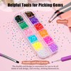 1800pcs 3mm Jelly AB Flatback Nail Art Rhinestones, Resin 3D