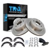 TRQ Rear Brake Pad & Rotor Kit Brake Pads Brake