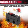 MKBKLLJY Pack of 12 Mini Micro Limit Switch KW12-3 AC