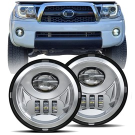 GXENOGO - Conjunto de luz antiniebla LED compatible con Tacoma 2005-2011/Solara 2004-2006/Sequoia 2008-2015/Tundra 2007-2013, par, cromo
