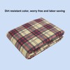 Incontinence Bed Pads Stain Masking Washable Reusable Plaid Underpads for