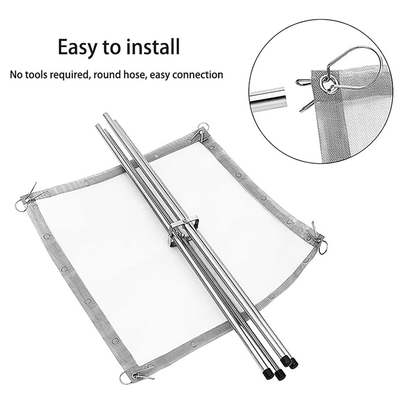 XIANTIAN Portable Fire Pit for Camping, 42CM Foldable Stainless Steel