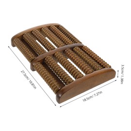 Gatuida Foot Massage Roller Wooden Acupoint Stimulation Tool for Deep Tissue Relief Portable Natural Wood Massager for Muscle Relaxation and Travel Convenience