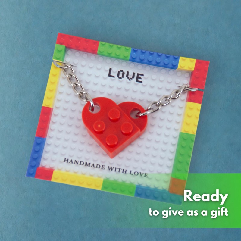 NumeroPhi - Partner Heart Keyring Couple Keychain Two Hearts Ideas