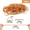 Yellow Rubber Bands Rubber Rings Pack of 150 100 mm