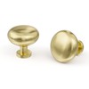 goldenwarm 10 Pack Gold Cabinet Knobs Brushed Brass Dresser Drawer