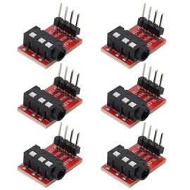 SING F LTD 6Pcs 3.5mm Audio Jack Breakout Board TRRS Stereo Socket Audio Stereo Microphone Jack Interface Module 18 * 12.5mm for MP3 Earphone