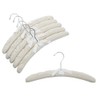 Only Hangers Natural Canvas Padded Hangers w/Chrome Hook