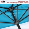 ABCCANOPY Patio Umbrella 11FT - Outdoor Half Umbrellas for Patio,